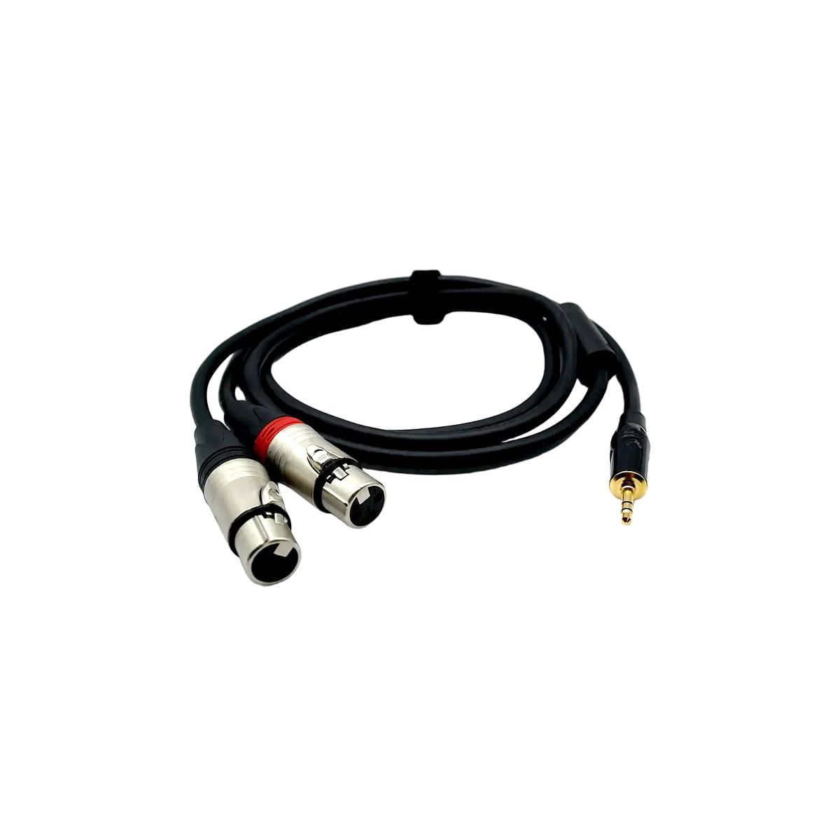 Кабель 2 × XLR (мама)—Jack 3.5mm, 5 м