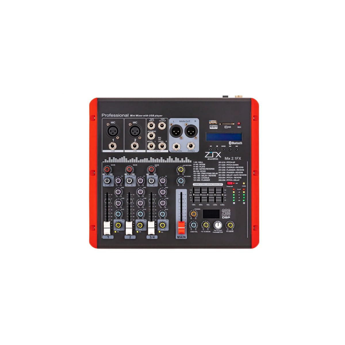 Цифровой микшерный пульт ZTX Audio Mix 2.1.FX